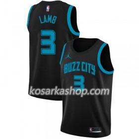 Dres Charlotte Hornets Jeremy Lamb 3 2018-19 Jordan Brand City Edition Crna Swingman
